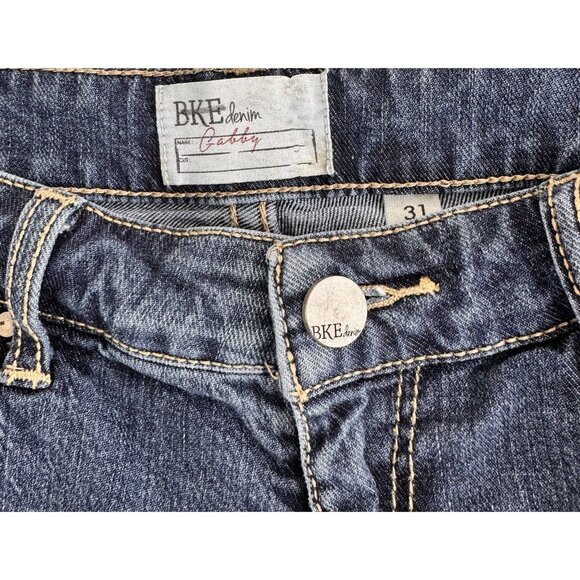 BKE Womens Capri Jeans 31 Gabby Stretch Curvy Fit Cuffable Denim From Buckle - Picture 7 of 7